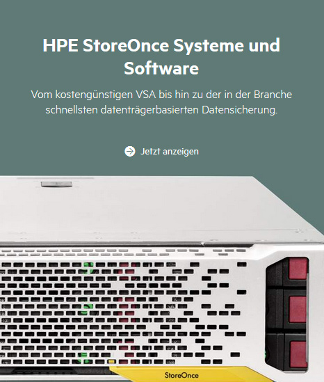 HPE StoreOnce Systeme und Software